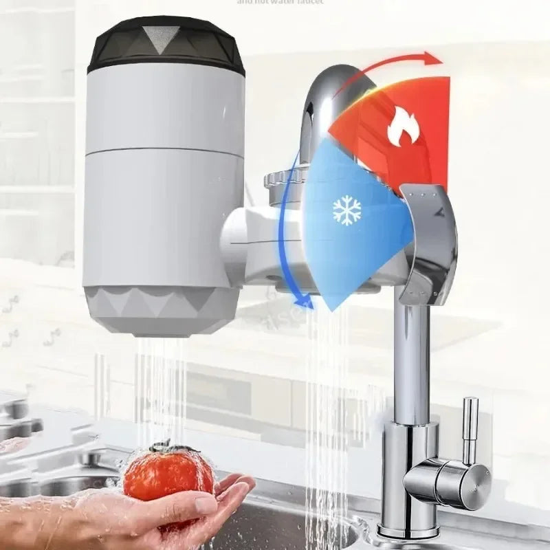 3000W Kitchen Electric Water Heater Tap Instant Hot Water Faucet Heater Cold Heating Faucet Tankless Instantaneous Water Heater