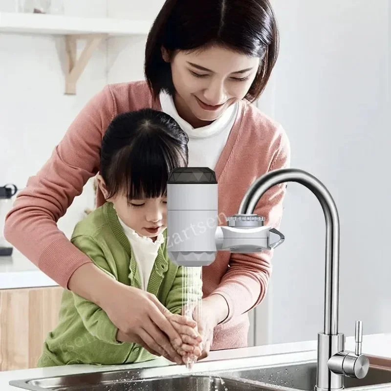 3000W Kitchen Electric Water Heater Tap Instant Hot Water Faucet Heater Cold Heating Faucet Tankless Instantaneous Water Heater