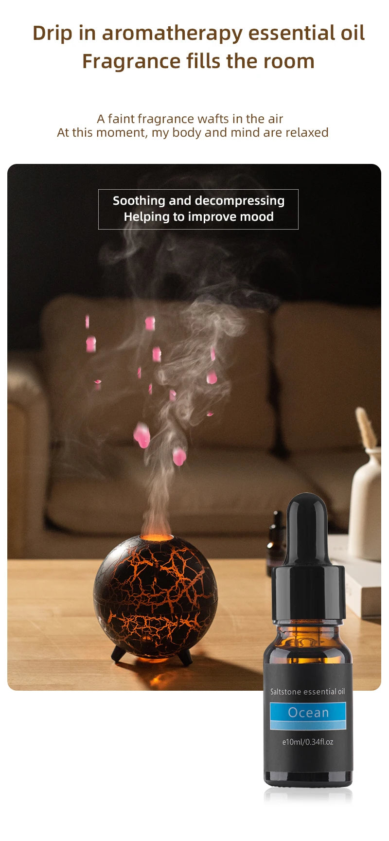 New Creative Ultrasonic Planet Aromatherapy Air Humidifier 200ML USB Spray Fragrance Essential Oil Diffuser Colorful Crack Flame